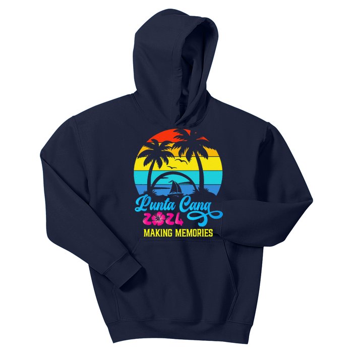 Family Vacation 2024 Dominican Republic Punta Cana Vacation Kids Hoodie