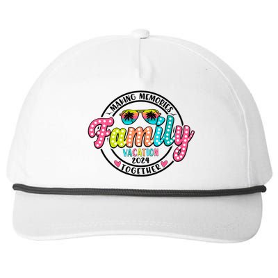 Family Vacation 2024 Summer Matching Snapback Five-Panel Rope Hat