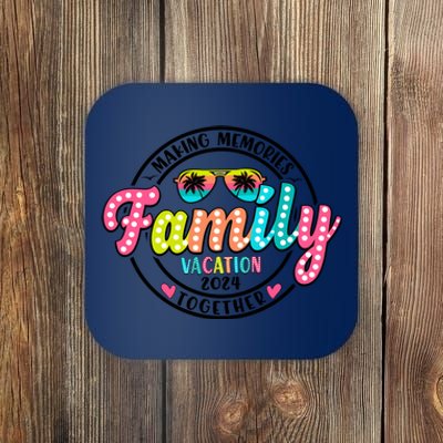 Family Vacation 2024 Summer Matching Coaster