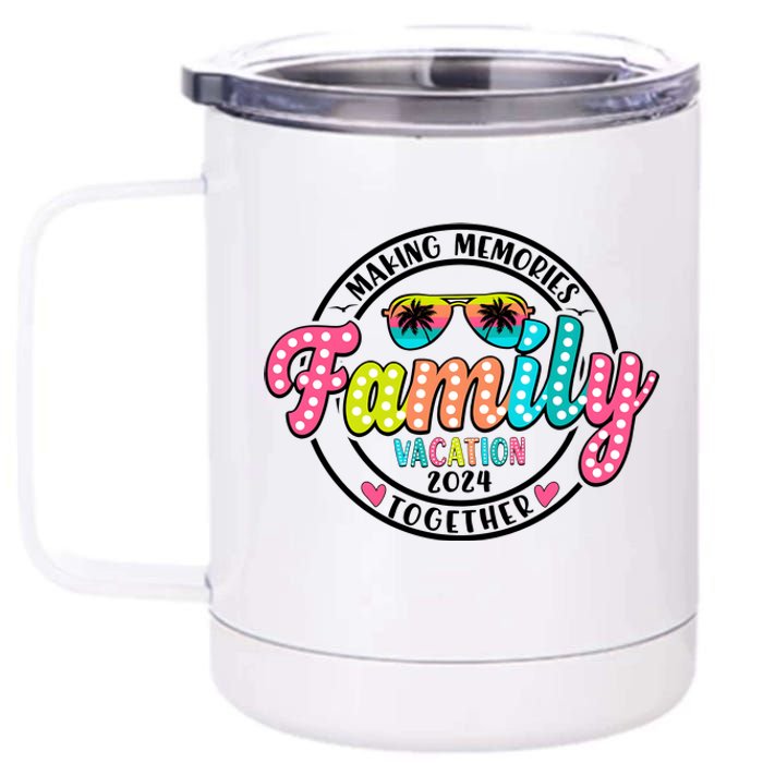 Family Vacation 2024 Summer Matching 12 oz Stainless Steel Tumbler Cup