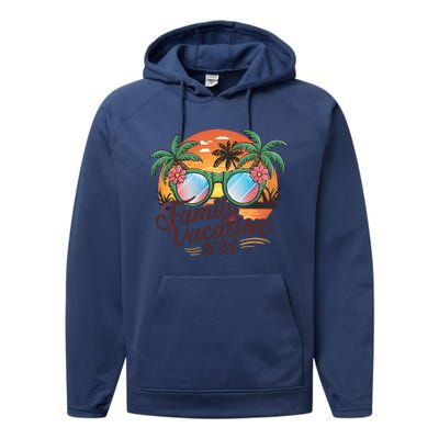 Family Vacation 2024 Summer Performance Fleece Hoodie