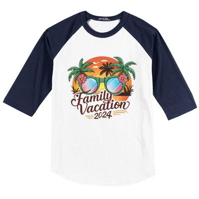 Family Vacation 2024 Summer Baseball Sleeve Shirt