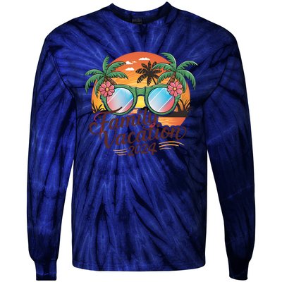 Family Vacation 2024 Summer Tie-Dye Long Sleeve Shirt