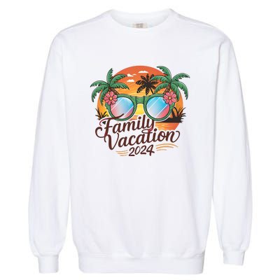 Family Vacation 2024 Summer Garment-Dyed Sweatshirt