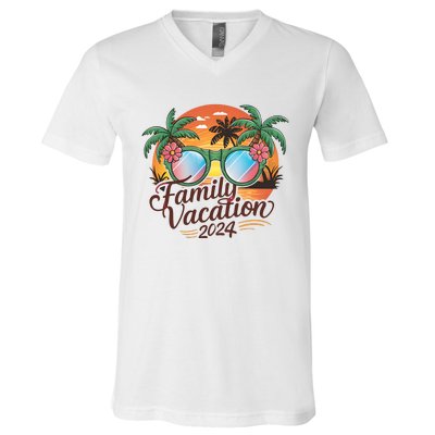 Family Vacation 2024 Summer V-Neck T-Shirt