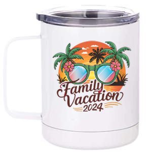 Family Vacation 2024 Summer 12 oz Stainless Steel Tumbler Cup