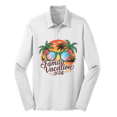 Family Vacation 2024 Summer Silk Touch Performance Long Sleeve Polo