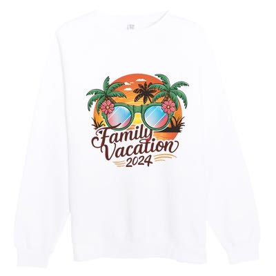 Family Vacation 2024 Summer Premium Crewneck Sweatshirt