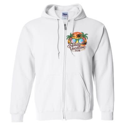 Family Vacation 2024 Summer Full Zip Hoodie