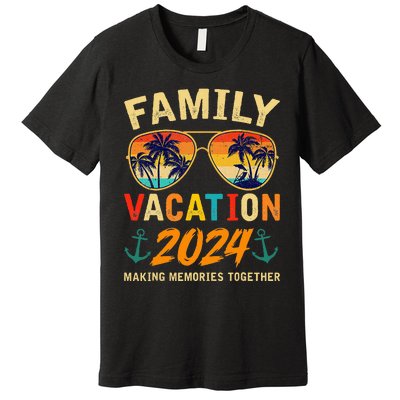 Family Vacation 2024 Beach Matching Summer Vacation 2024 Premium T-Shirt