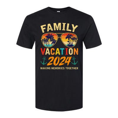 Family Vacation 2024 Beach Matching Summer Vacation 2024 Softstyle CVC T-Shirt