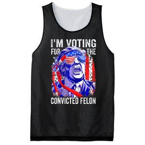 Funny Voting 2024 IM Voting For The Convicted Felon Mesh Reversible Basketball Jersey Tank