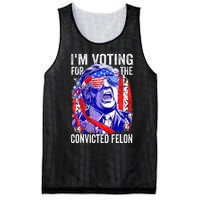 Funny Voting 2024 IM Voting For The Convicted Felon Mesh Reversible Basketball Jersey Tank