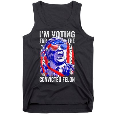 Funny Voting 2024 IM Voting For The Convicted Felon Tank Top