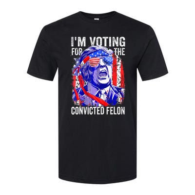 Funny Voting 2024 IM Voting For The Convicted Felon Softstyle CVC T-Shirt