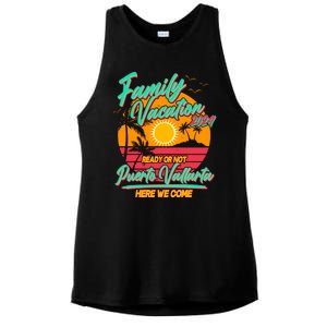 Family Vacation 2024 Ready Or Not Puerto Vallarta Here We Come Ladies PosiCharge Tri-Blend Wicking Tank