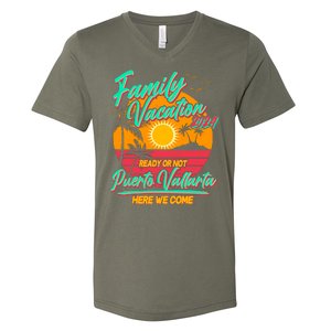 Family Vacation 2024 Ready Or Not Puerto Vallarta Here We Come V-Neck T-Shirt