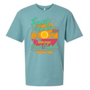 Family Vacation 2024 Ready Or Not Puerto Vallarta Here We Come Sueded Cloud Jersey T-Shirt