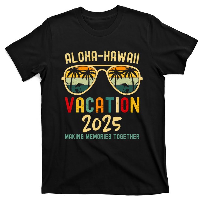 Family Vacation 2025 Aloha Hawaii Hawaiian Summer Matching T-Shirt