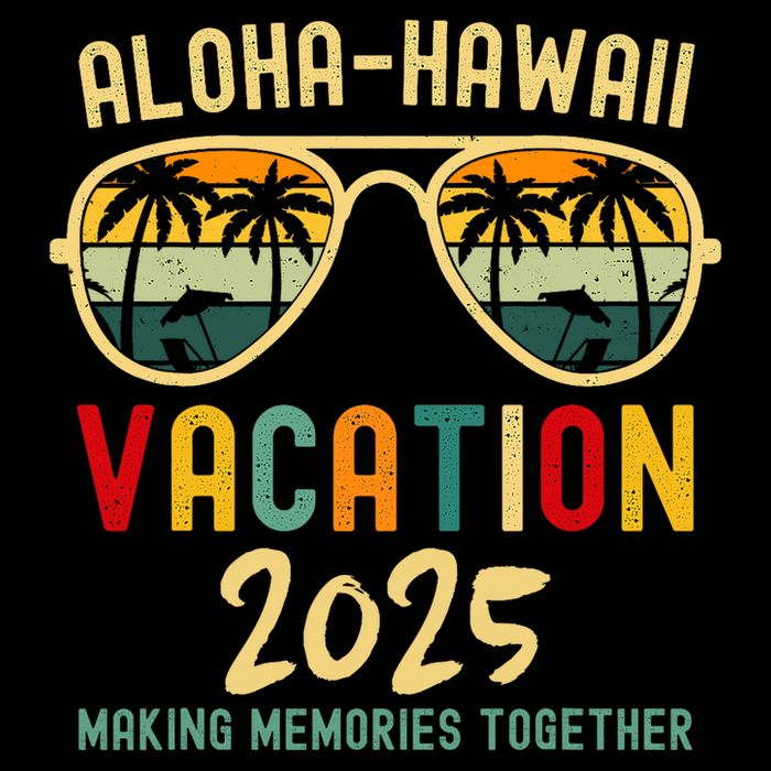 Family Vacation 2025 Aloha Hawaii Hawaiian Summer Matching 16 in Basic Backpack