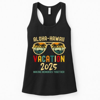 Family Vacation 2025 Aloha Hawaii Hawaiian Summer Matching Womens Tank Top