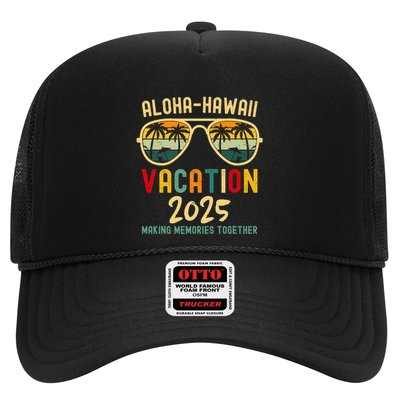 Family Vacation 2025 Aloha Hawaii Hawaiian Summer Matching Trucker Hat