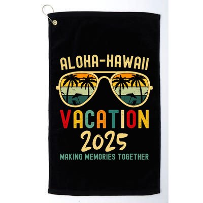 Family Vacation 2025 Aloha Hawaii Hawaiian Summer Matching Golf Towel