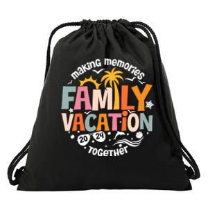 Family Vacation 2024 Beach Matching Family Summer Vacation Drawstring Bag