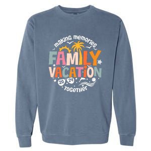 Family Vacation 2024 Beach Matching Family Summer Vacation Garment-Dyed Sweatshirt