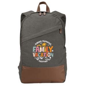 Family Vacation 2024 Beach Matching Family Summer Vacation Cotton Canvas Backpack