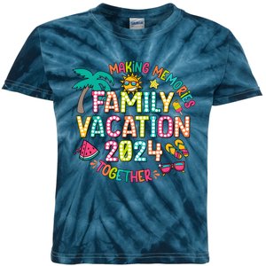 Family Vacation 2024 Summer Vibes Kids Tie-Dye T-Shirt