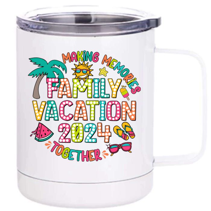 Family Vacation 2024 Summer Vibes 12 oz Stainless Steel Tumbler Cup