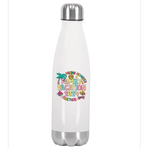 Family Vacation 2024 Summer Vibes Stainless Steel Insulated Water Bottle