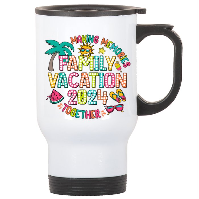 Family Vacation 2024 Summer Vibes Stainless Steel Travel Mug