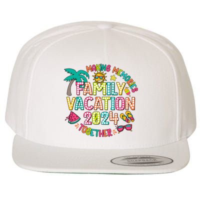 Family Vacation 2024 Summer Vibes Wool Snapback Cap