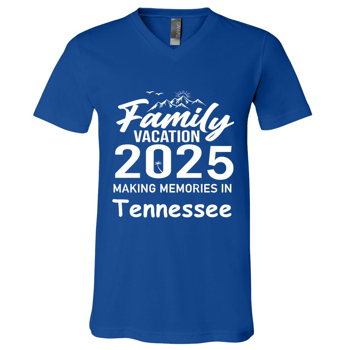 Family Vacation 2025 Making Memories Tennessee Summer Trip Gift V-Neck T-Shirt