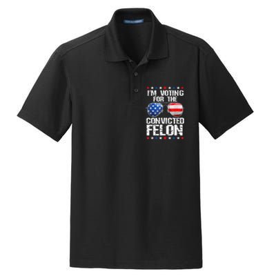 Funny Voting 2024 Im Voting For The Convicted Felon Dry Zone Grid Polo