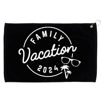 Family Vacation 2024 Funny Trip Grommeted Golf Towel