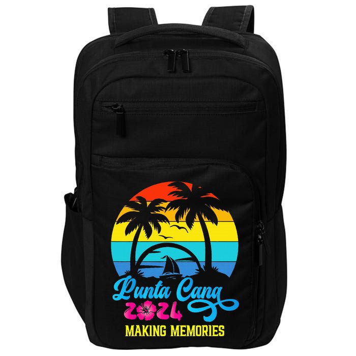 Family Vacation 2024 Dominican Republic Punta Cana Vacation Impact Tech Backpack