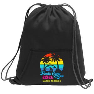 Family Vacation 2024 Dominican Republic Punta Cana Vacation Sweatshirt Cinch Pack Bag