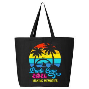 Family Vacation 2024 Dominican Republic Punta Cana Vacation 25L Jumbo Tote