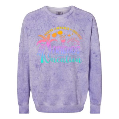 Friends Vacation 2024 Making Memories Together Colorblast Crewneck Sweatshirt