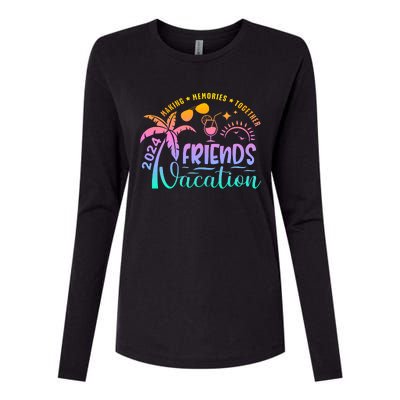 Friends Vacation 2024 Making Memories Together Womens Cotton Relaxed Long Sleeve T-Shirt