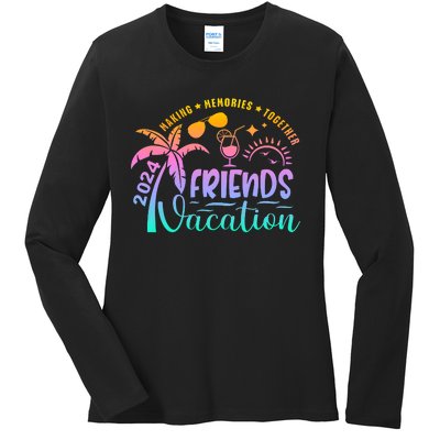 Friends Vacation 2024 Making Memories Together Ladies Long Sleeve Shirt