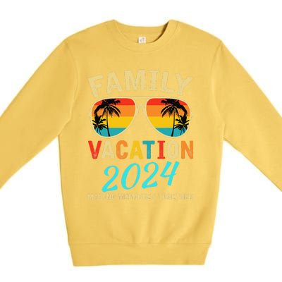 Family Vacation 2024 Beach Matching Summer Vacation 2024 Premium Crewneck Sweatshirt