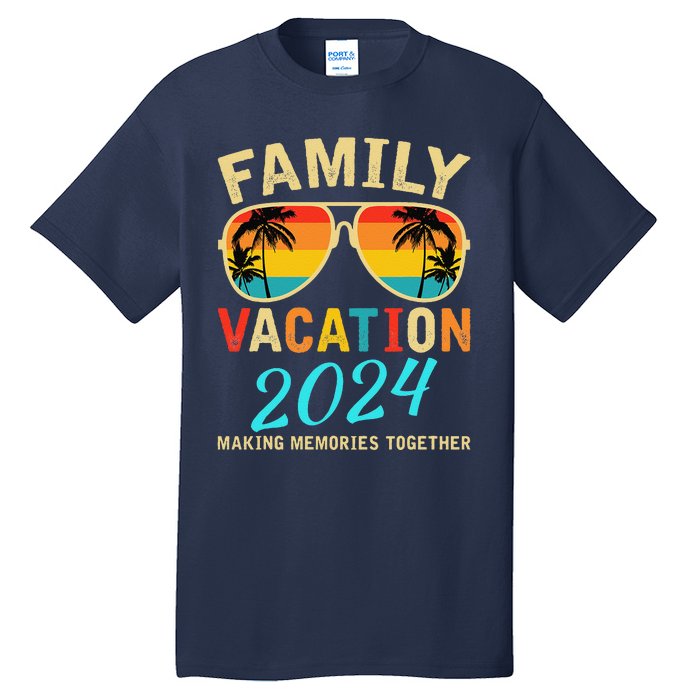 Family Vacation 2024 Beach Matching Summer Vacation 2024 Tall T-Shirt