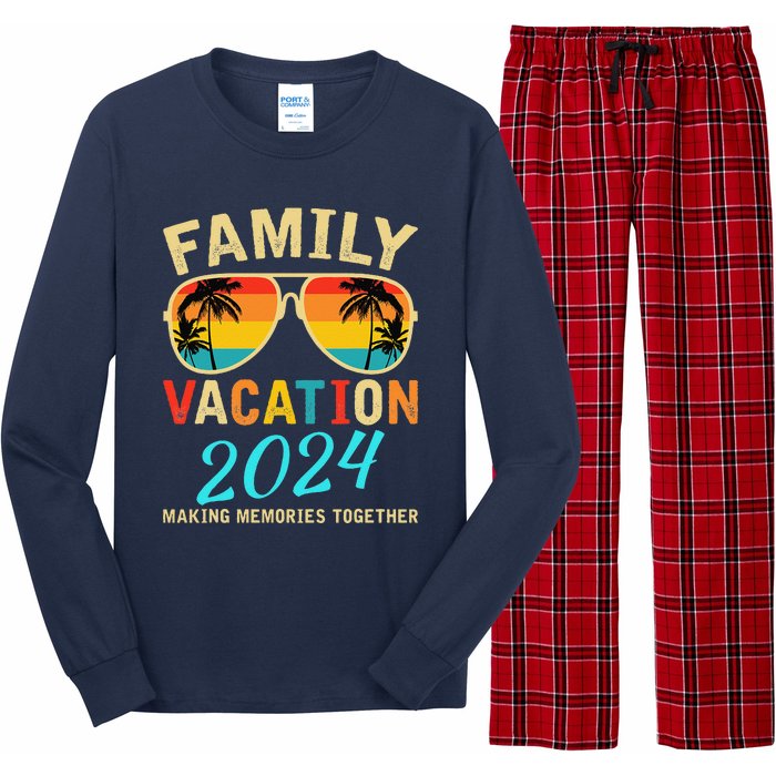 Family Vacation 2024 Beach Matching Summer Vacation 2024 Long Sleeve Pajama Set