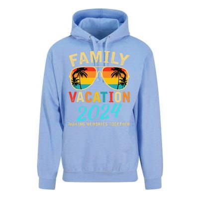 Family Vacation 2024 Beach Matching Summer Vacation 2024 Unisex Surf Hoodie