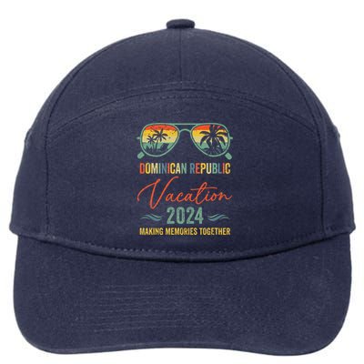 Family Vacation 2024 Summer Dominican Republic Matching 7-Panel Snapback Hat