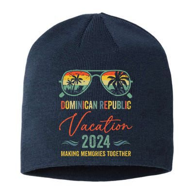 Family Vacation 2024 Summer Dominican Republic Matching Sustainable Beanie